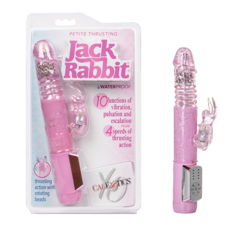 Jack Rabbit Petite Thrusting and Rotating Vibrator - Pink